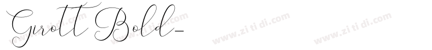 Girott Bold字体转换